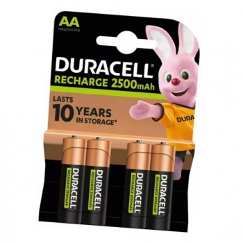 Duracell HR6 AA 2500 DX1500 įkraunamos baterijos 4 vnt.